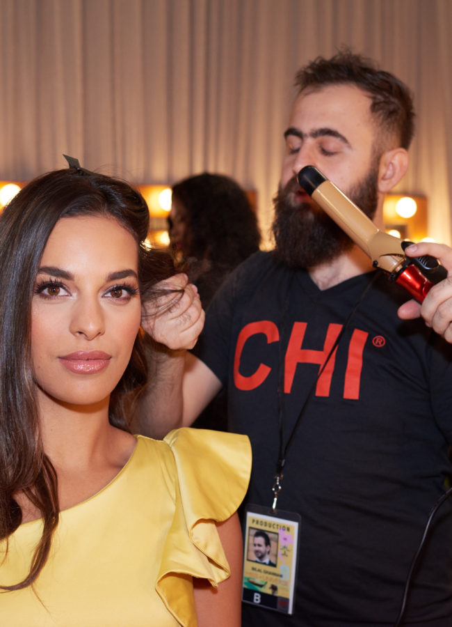 Rahima Dirkse, Miss Netherlands 2018 gets hair done by a stylist from Farouk Systems, the Makers of CHI & Biosilk backstage during the MISS UNIVERSE® Preliminary Competition at IMPACT Arena in Bangkok, Thailand on Thursday, December 13th. The Miss Universe contestants have been touring, filming, rehearsing and preparing to compete for the Miss Universe crown in Bangkok, Thailand. Tune in to the FOX telecast at 7:00 PM ET live/PT tape-delayed on Sunday, December 16, 2018 from the IMPACT Arena in Bangkok, Thailand to see who will become the next Miss Universe. HO/The Miss Universe Organization